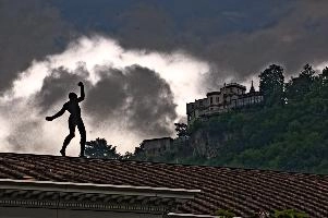 "Gesture of Defiance", Sculpture in Bad Ragaz, badragaz